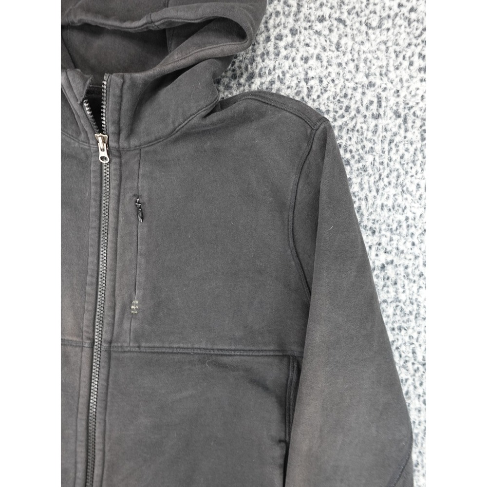 Lululemon Hoodie Mens XL Black Full Zip Fleece Lined Faded Sporty Jacket - Picture 3 of 13